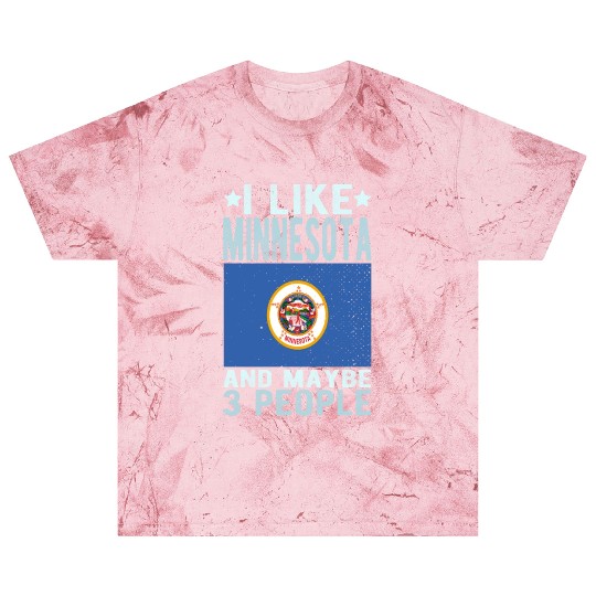 Minnesota Flag US State Blast T Shirts