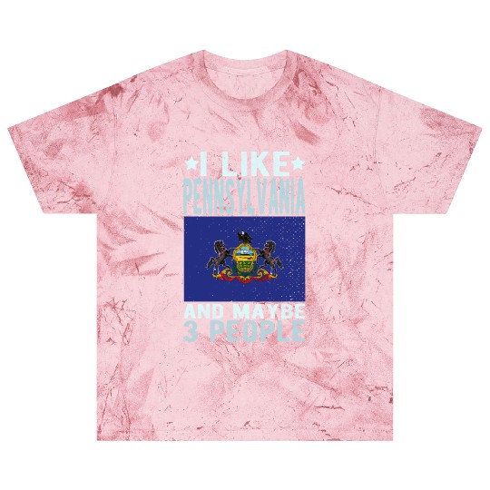 Pennsylvania Flag US State Blast T Shirts