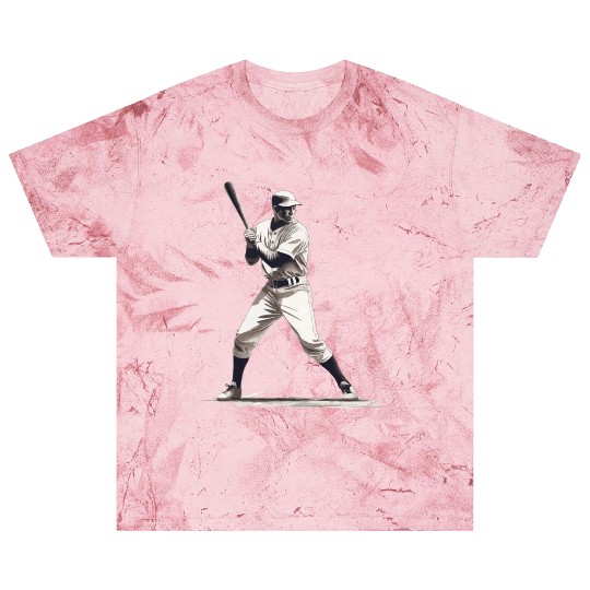 Baseball Player With Baseball Bat Blast T Shirts