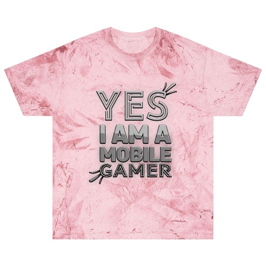 'Yes, I am a Mobile Gamer' - (B/W) Design Blast T Shirts