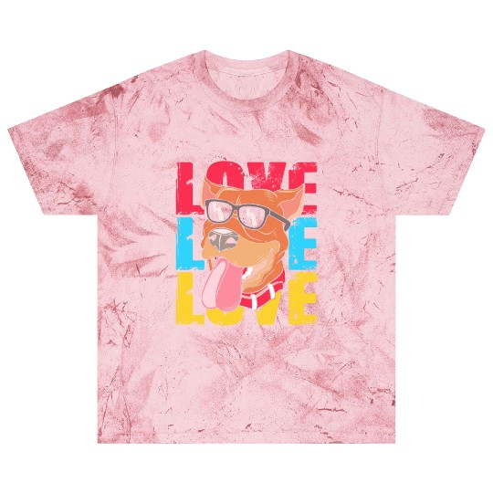 Pit Bull Dog Wearing Sunglasses I Love My Pitbull Blast T Shirts