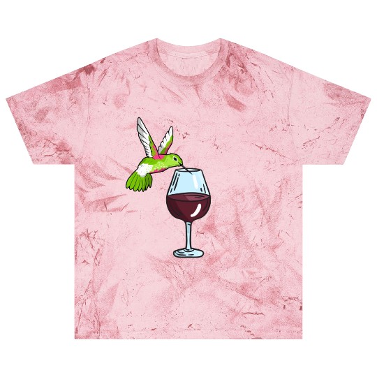 Hummingbird Drinking Wine Birdwatching Hummingbird Blast T Shirts