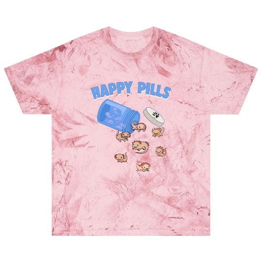 Happy Pills Axolotls Funny Axolotl Lover Humor Pun Blast T Shirts