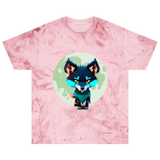 Cute Wolf Moon Graphic Blast T Shirts