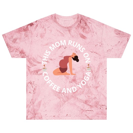 this mom runs on coffee and yoga Blast T Shirts