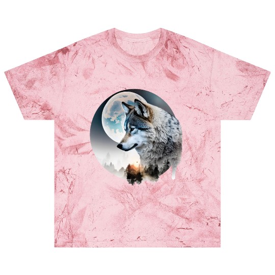 Wolf Moonlight Forest Wild Werewolf Watercolor 3 Blast T Shirts