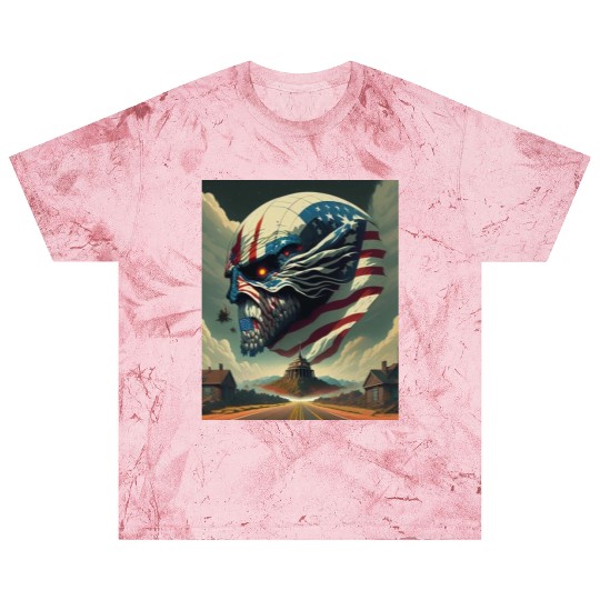 Show Your American Pride with this Patriotic Skull Blast T Shirts