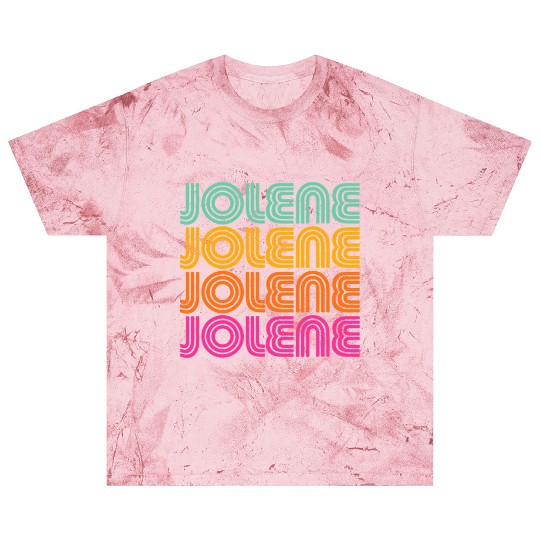 Jolene Retro Vintage 70s 80s Rainbow Pink Song Sun Blast T Shirts