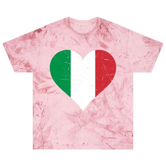 Italy Heart Vintage Flag Italy Love Blast T Shirts