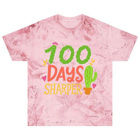 100 Days Of School Student Teacher Cactus Blast T Shirts