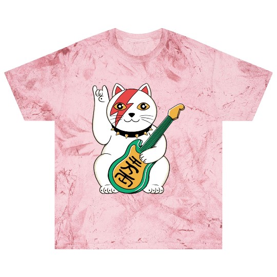 Lucky Cat Guitar Guitarist Blast T Shirts