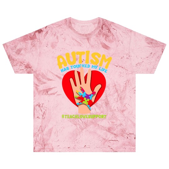 Autism Has Touched My Life Autism Teacher Blast T Shirts