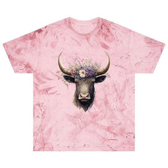 Flower Crown Yak Floral Farm Animal Yak Lovers Blast T Shirts