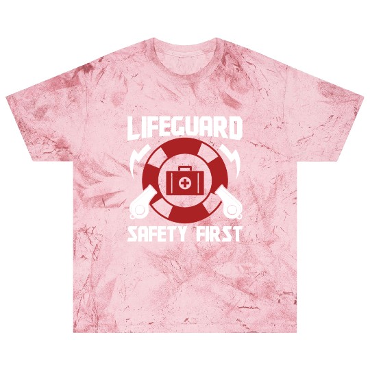 Lifeguard safety first pool guard sea rescuer Blast T Shirts