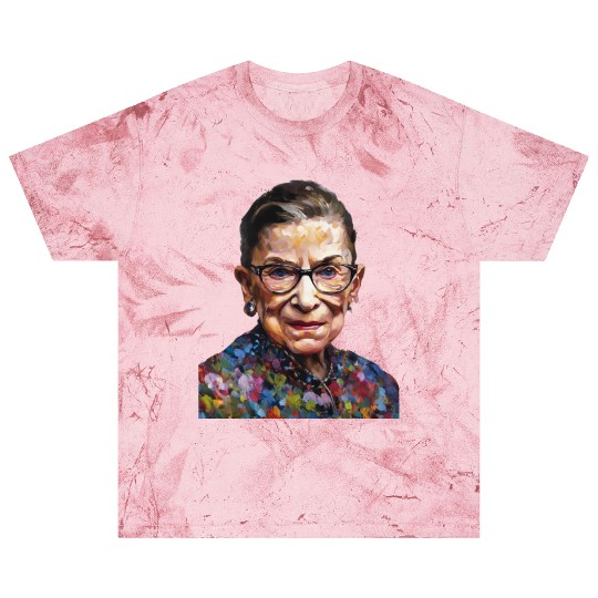 Ruth Bader Ginsburg portrait in a Monet style Blast T Shirts