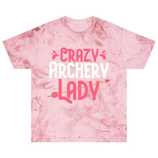 Crazy Archery Lady Bow & Arrows Target Archer Blast T Shirts