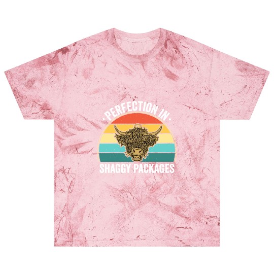 Perfection In Shaggy Packages Highland Cow Blast T Shirts