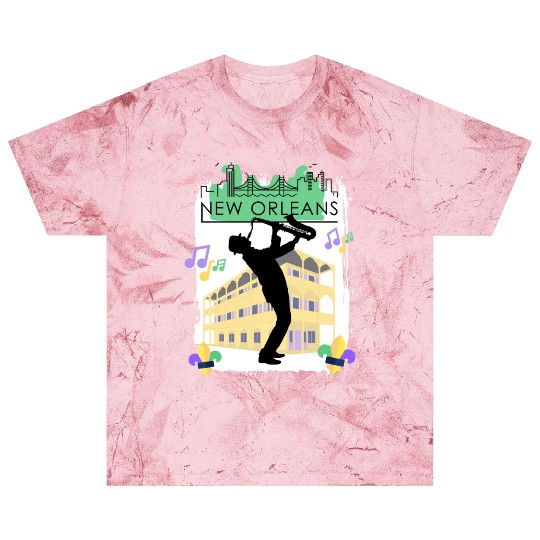 Mardi Gras New Orleans Louisiana City Jazz Music Blast T Shirts