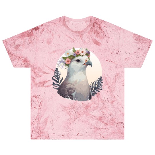 Cute Fulmar Bird Flower Crown Floral Tropical Bird Blast T Shirts