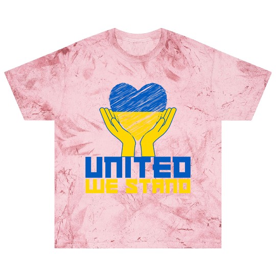 United we stand! US Solidarity for Ukraine Blast T Shirts
