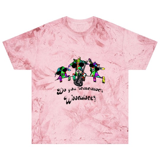 Hippie Goats playing guitar remembering Woodstock Blast T Shirts