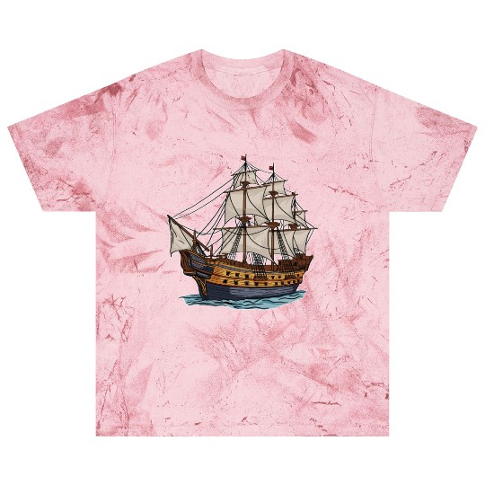 Columbus Day 1492 Ship Blast T Shirts