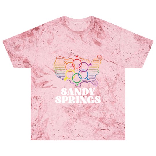 Sandy Springs Pride Flag Pride Month LGBTQ Flag Blast T Shirts