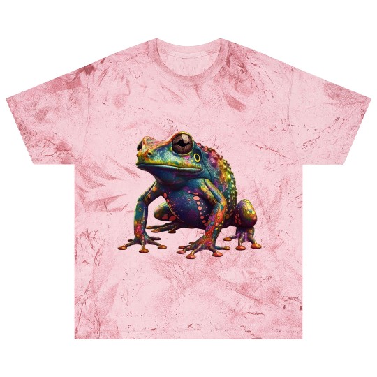 Psychedelic frog in vibrant colors dart frog Blast T Shirts