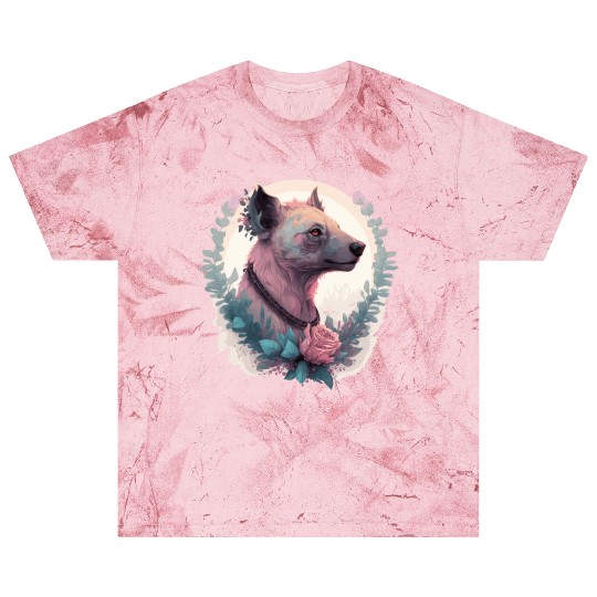 Watercolor Hyena Flower Crown Africa Safari Animal Blast T Shirts