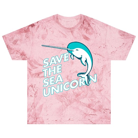 Funny Save the Sea Unicorn Narwhal Blast T Shirts