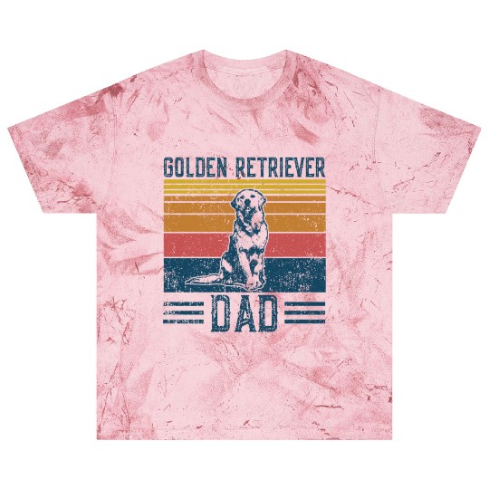 Dog Golden Dad Vintage Golden Retriever Dad Blast T Shirts