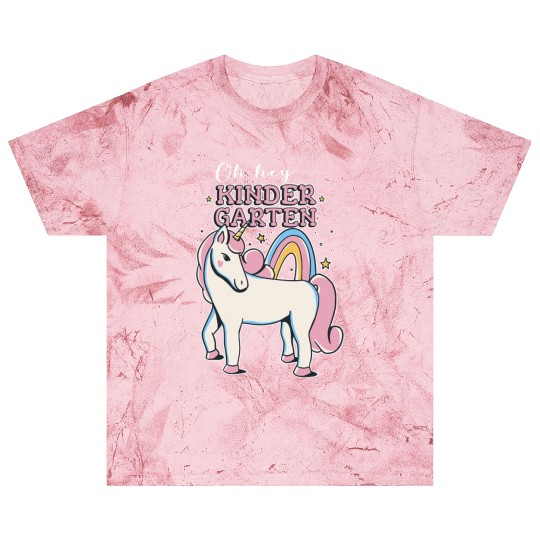 Rainbow and Unicorn Kindergarten Teacher Blast T Shirts