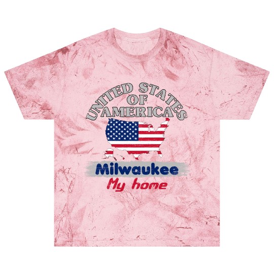 United States of America - Milwaukee my home - USA Blast T Shirts