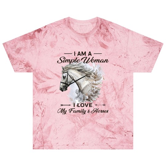 I Am A Simple Woman I Love My Family And Horses Blast T Shirts