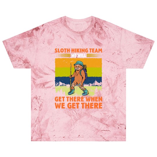 Sloth Hiking Team Wanderlust funny Mountaineer Blast T Shirts