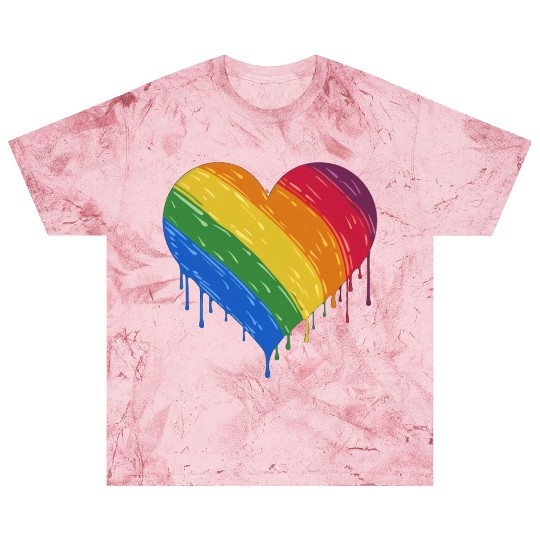 LGBTQ+ Love: Rainbow Heart for Lesbian, Gay, Blast T Shirts