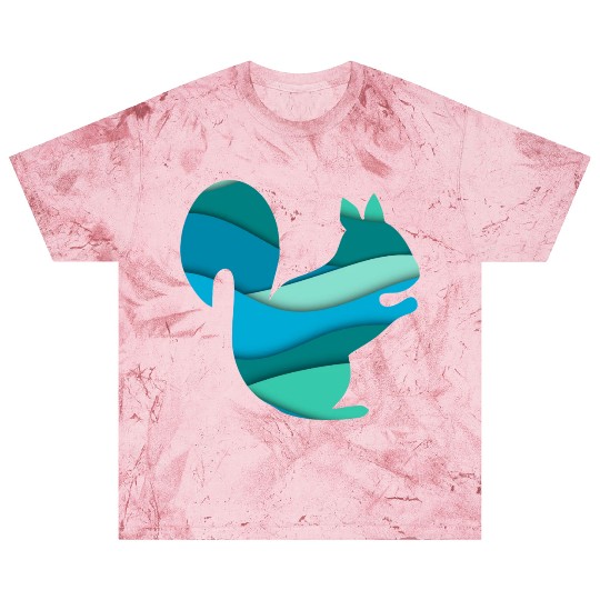 Teal Squirrel Blast T Shirts