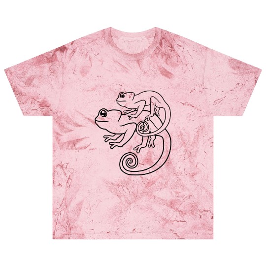 child mom daddy family cub baby chameleon iguana l Blast T Shirts