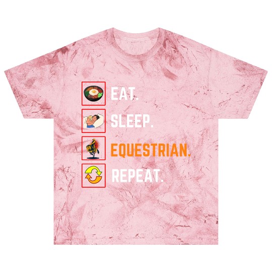 Funny Eat Sleep equestrian Repeat Gift Blast T Shirts