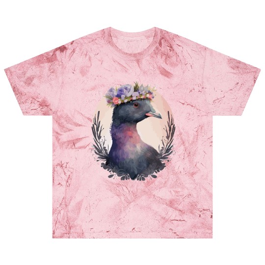 Cute Coot Bird Watching Flower Crown Floral Birdin Blast T Shirts