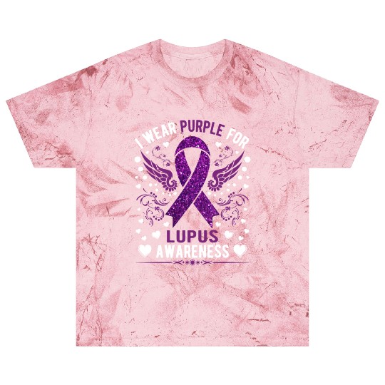 I Wear Purple For Lupus Awareness Month Men Women Blast T Shirts