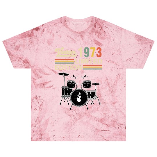 Vintage 1973 Drums 50th Birthday Drummer Blast T Shirts