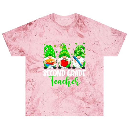 Gnomes 2Nd Grade Teacher Squad St Patricks Day Sch Blast T Shirts