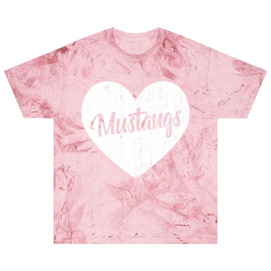 Mustangs School Sports Fan Team Spirit Mascot He Blast T Shirts