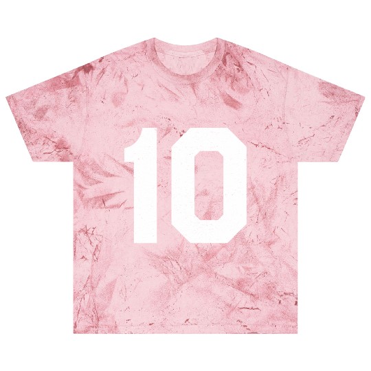 Jersey Number 10 Ten Athletic Sports Blast T Shirts