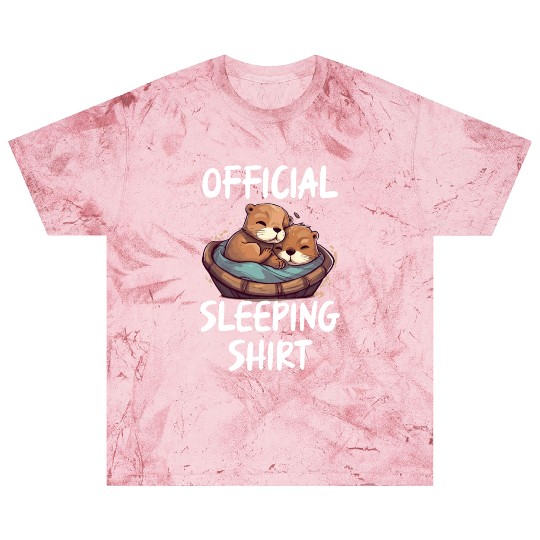 Official sleeping pajama Blast T Shirts sea otter