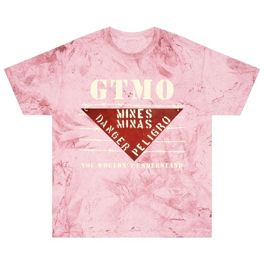 Gtmo Land Mine Barbed Wire Sign Guantanamo Bay Cub Blast T Shirts