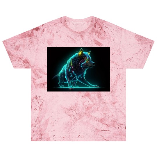 Neon Moon Wolf Blast T Shirts