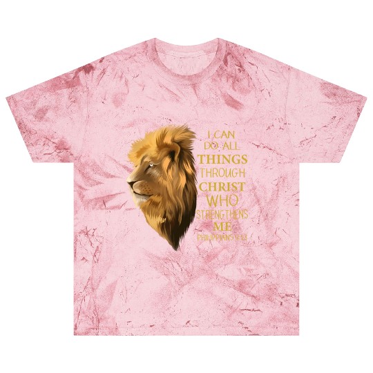 Philippians 4 13 Religious Lion Verses Christian Blast T Shirts