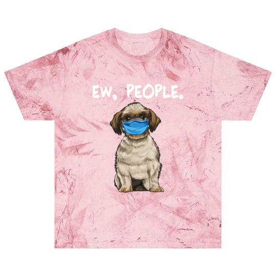Shih Tzu Ew People Dog Wearing Face Blast T Shirts